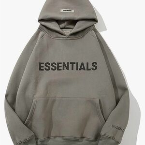 Essentials Gray Hoodie for Men